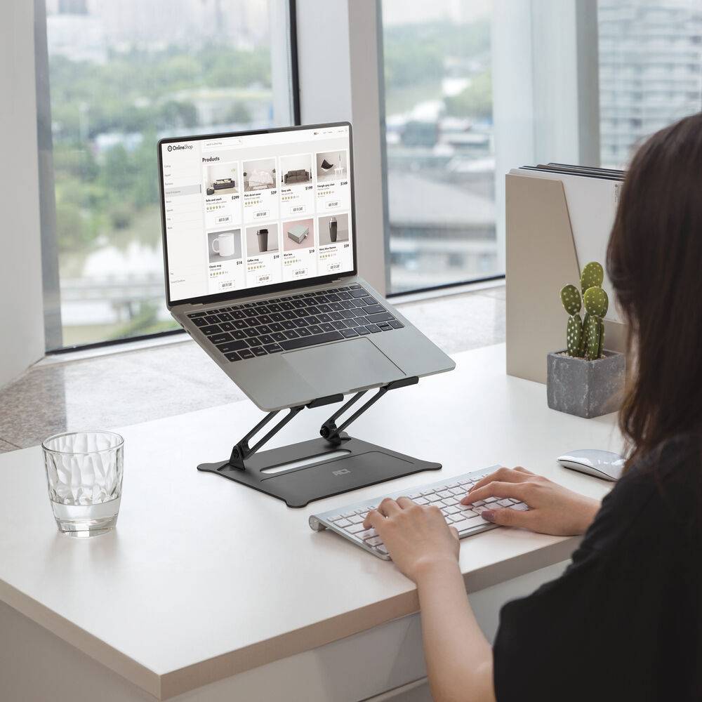 ACT AC8140 Laptop-Ständer | Klappbar | Höhenverstellbar | Bis zu 15,6" | Ergonomisch | Aluminium-1