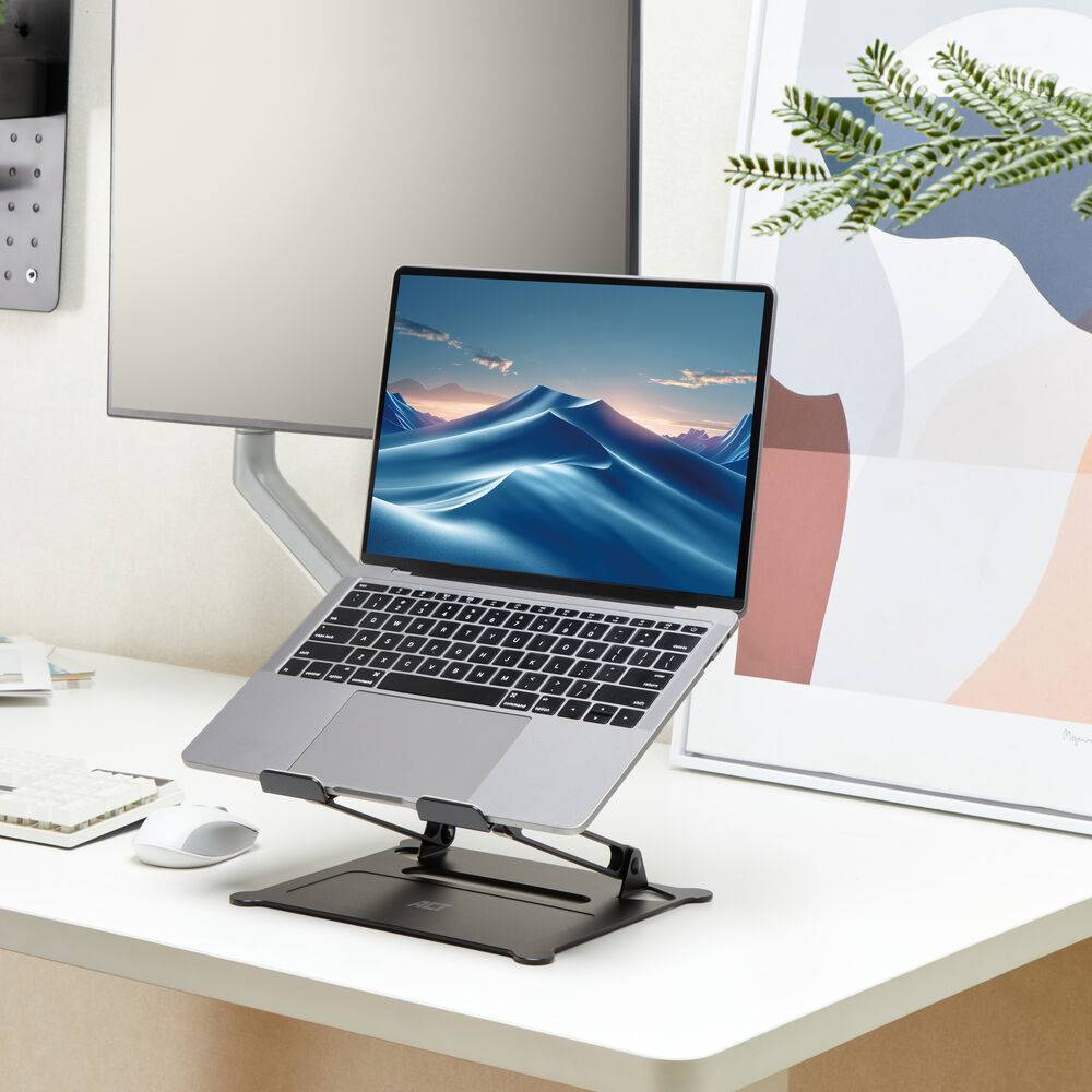 ACT AC8140 Laptop-Ständer | Klappbar | Höhenverstellbar | Bis zu 15,6" | Ergonomisch | Aluminium-4