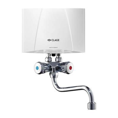 CLAGE M3/SMB Durchlauferhitzer Set 3,5kW 230V Übertisch max. 2,0l/min drucklos hydraulisch mit Spezialarmatur und IES-0