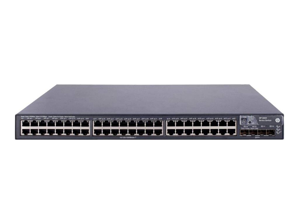 HP Enterprise 5800-48G Switch L3 verwaltet 48 x 10/100/1000 + 4 x Gigabit SFP / 10 SFP+ an Rack montierbar-1