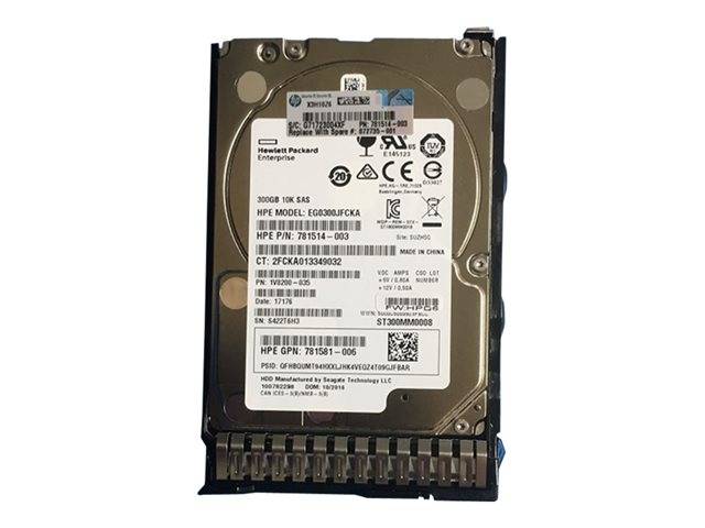 HPE - Festplatte - 300 GB - 2.5 SFF (6.4 cm SFF) - SAS 12Gb/s - 10000 rpm-1