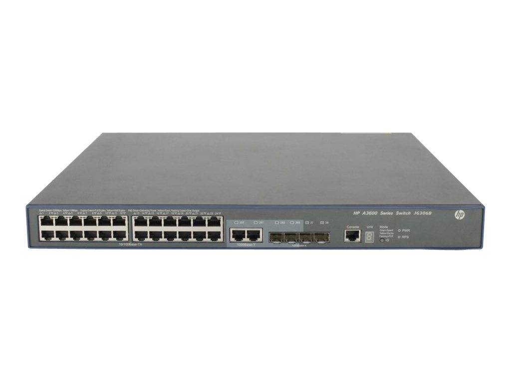 HPE - Aruba JG306B Switch - 24 Anschlüsse - managed - stapelbar Netzwerkgerät-0