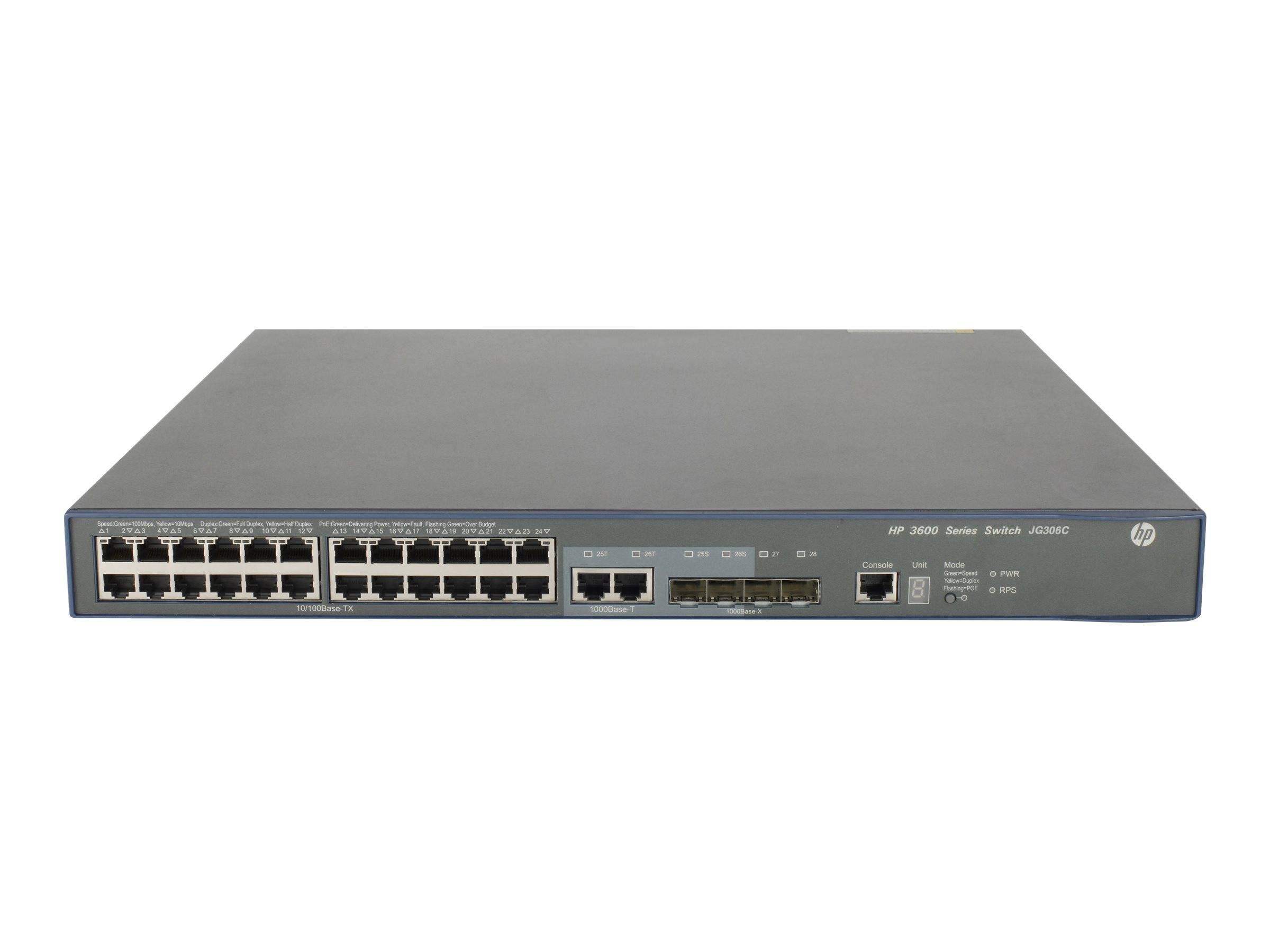 HPE - Aruba JG306C Switch - 24 Anschlüsse - L3 - managed - stapelbar Netzwerkgerät-1