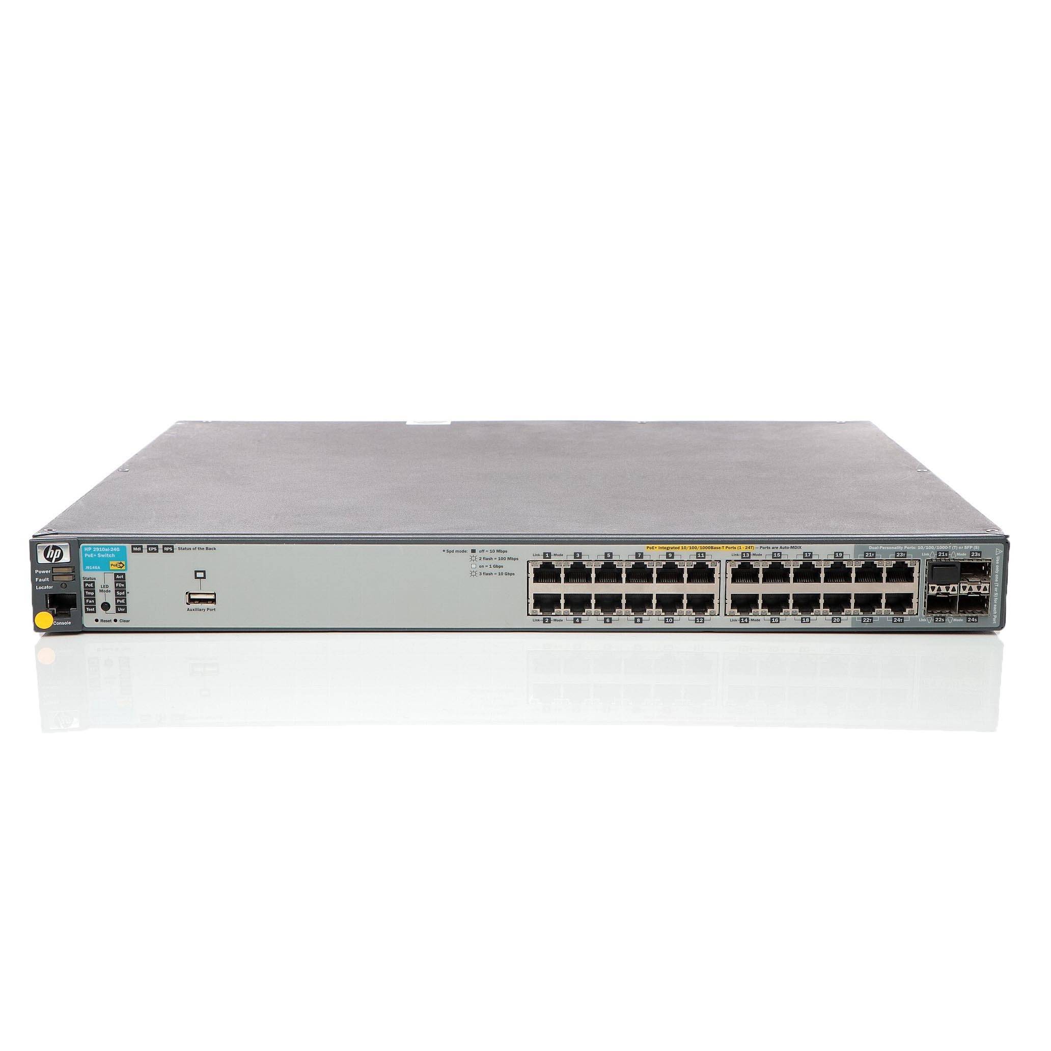 HPE - Aruba J9146A Switch - 24 Anschlüsse - managed - stapelbar Netzwerkgerät-0