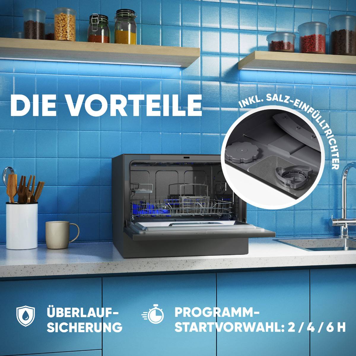 Bomann Tisch-Geschirrspüler TSG 7405 schwarz-4