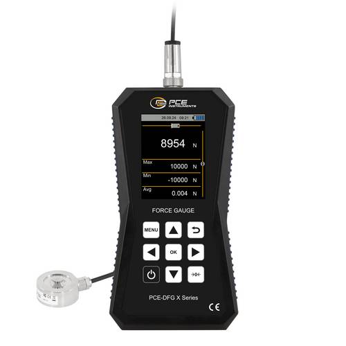 Thumbnail - PCE Instruments Kraftmesser PCE-DFG 10K XF 10000N Genauigkeit ±0,05 % FS 32 GB Speicher für 30 Mio. Messpunkte USB-C