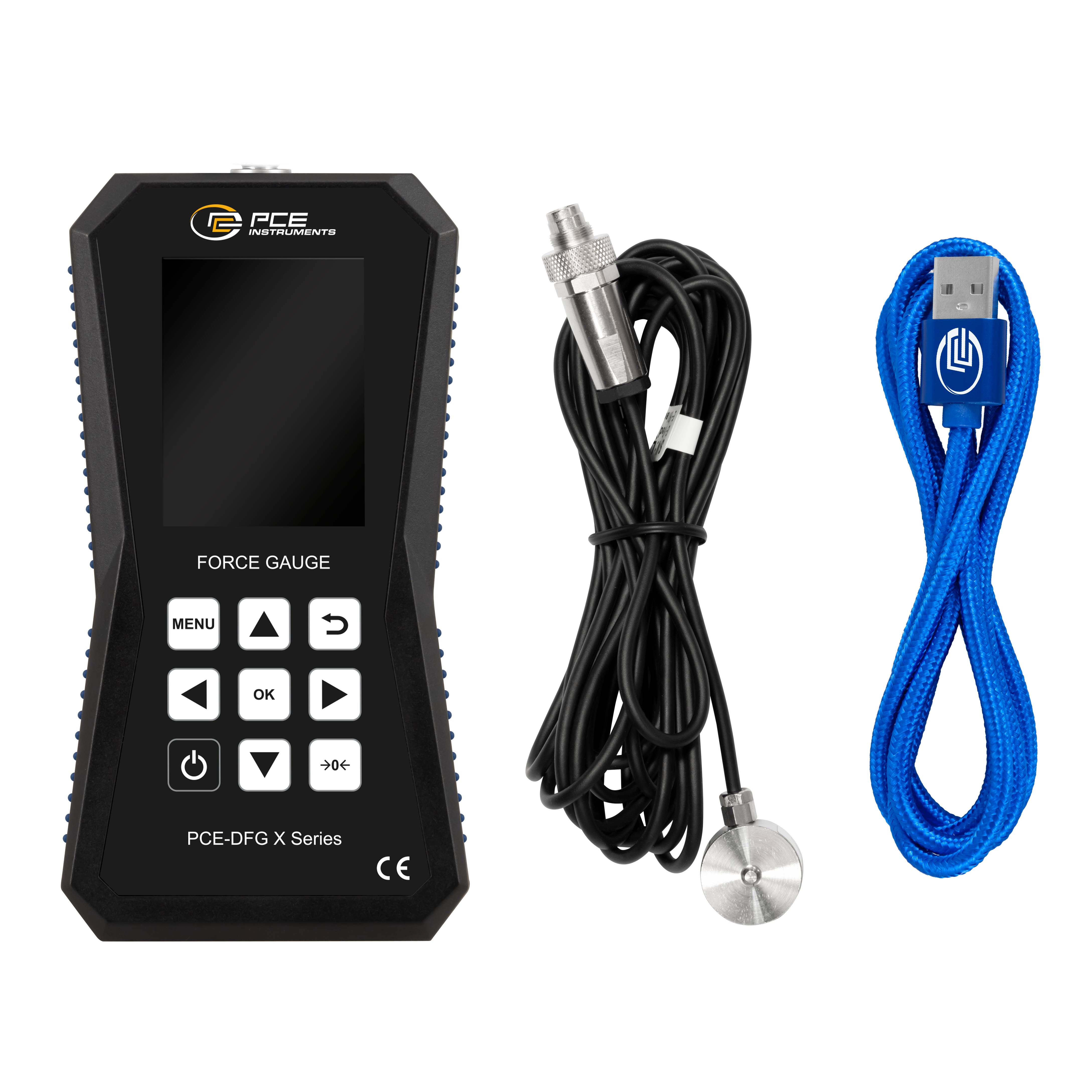 PCE Instruments Kraftmesser PCE-DFG 0K5 XF |500N |Genauigkeit ±0,05 % FS |32 GB Speicher für 30 Mio. Messpunkte |USB-C-6