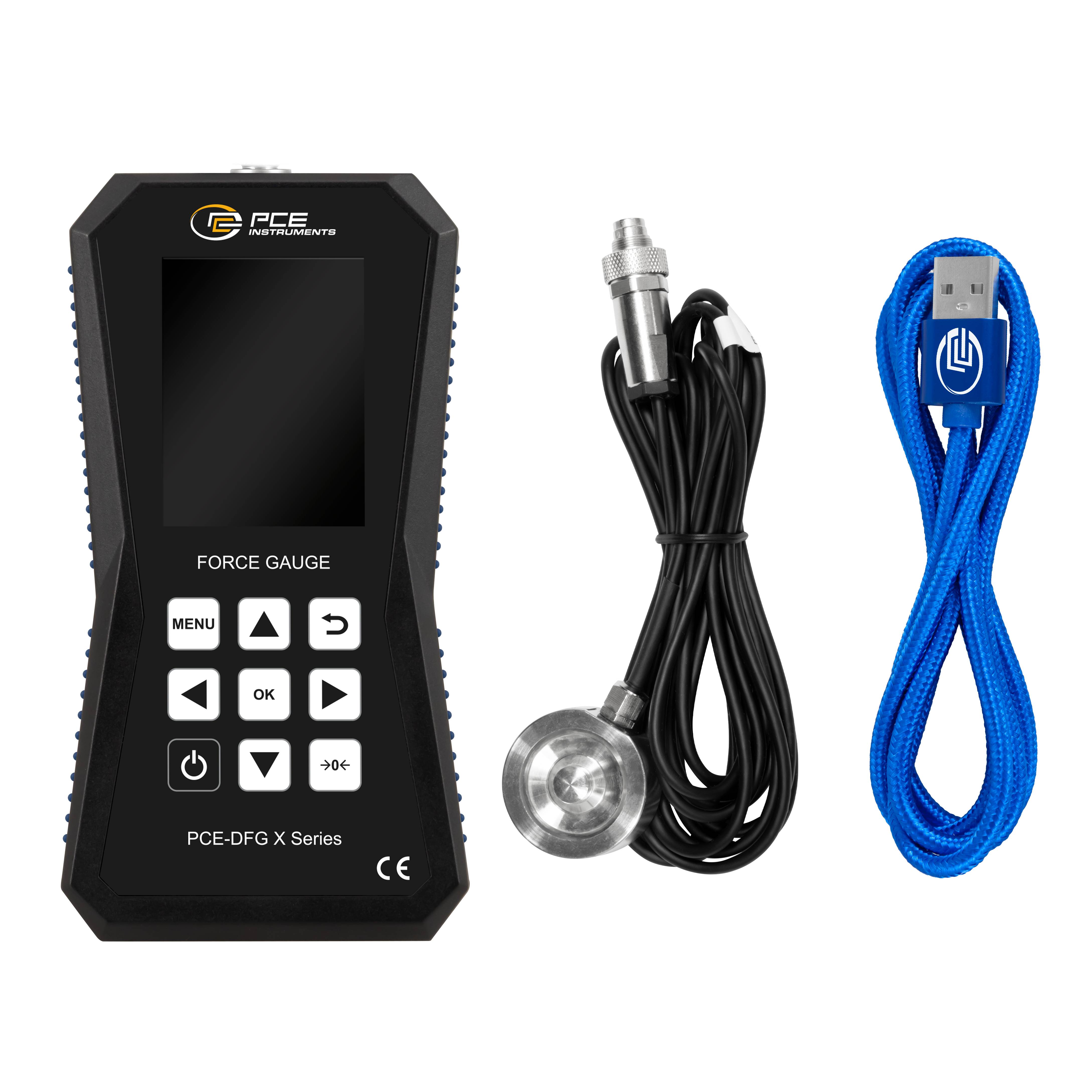 PCE Instruments Kraftmesser PCE-DFG 50K XF |50000N |Genauigkeit ±0,05 % FS |32 GB Speicher für 30 Mio. Messpunkte |USB-C-6