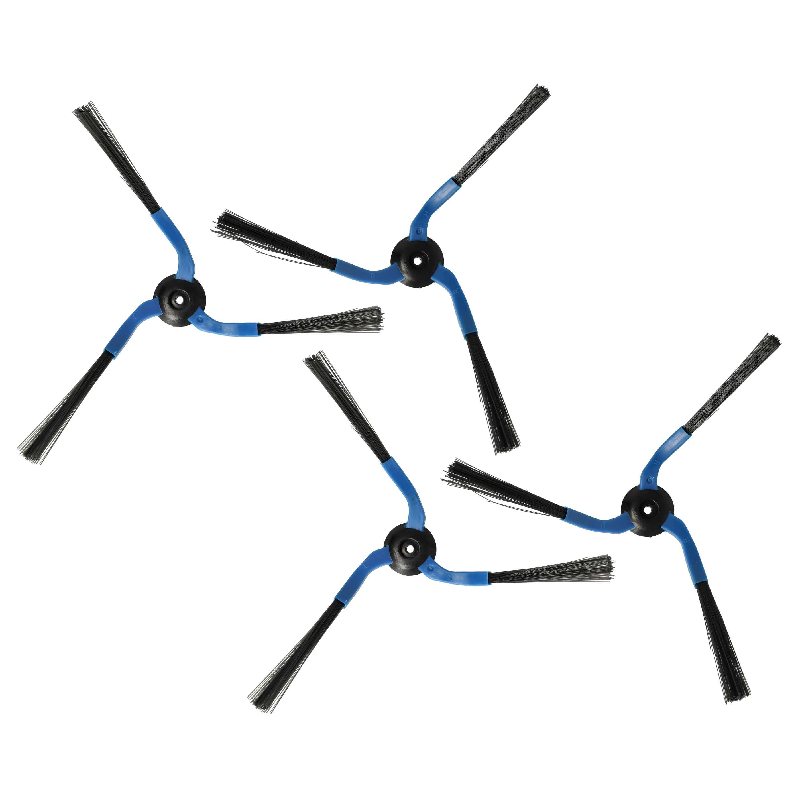 vhbw 4x Seitenbürste kompatibel mit Samsung VC-RL87W | VC-RM72VR, VC-RM52VR Saugroboter - Reinigungsbürsten Set-0