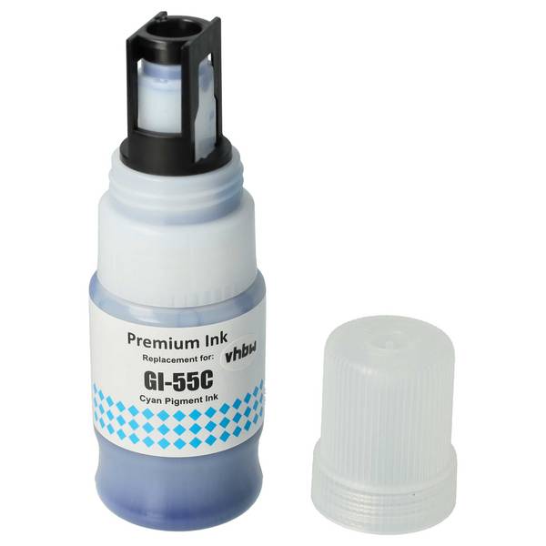 vhbw Nachfülltinte Ersatz für Canon GI-55C | 6289C001 für Drucker - Refilltinte, Pigmentiert, 40ml