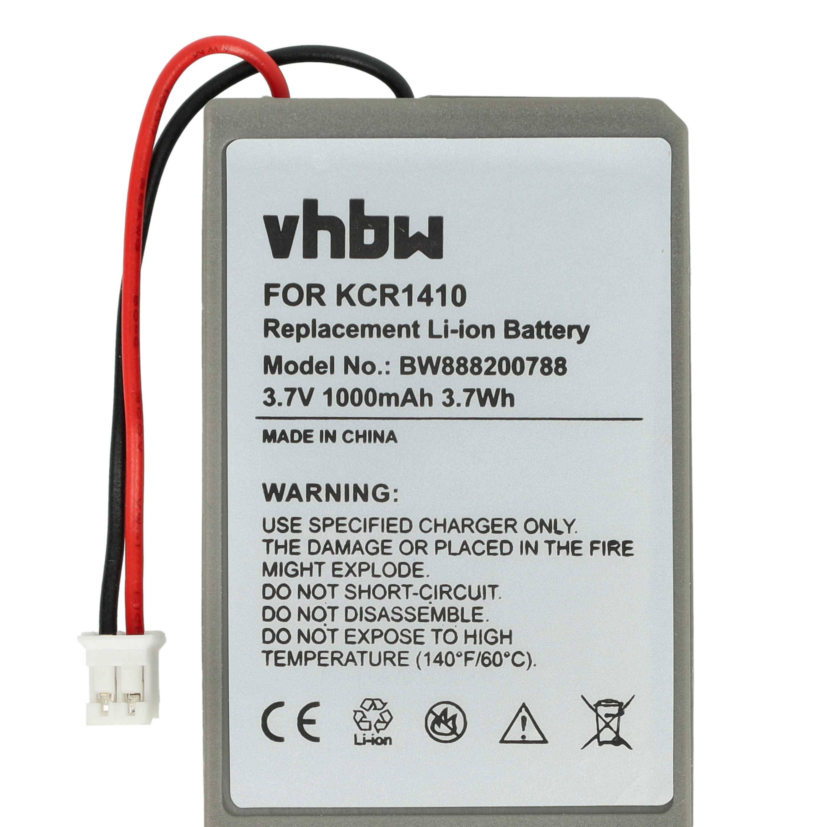 vhbw 2x Akku kompatibel mit Sony JDM-020 | JDM-001, CUH-ZCT1U, JDM-011, Dualshock 4 Controller (1000 mAh, 3,7 V, Li-Ion)-4