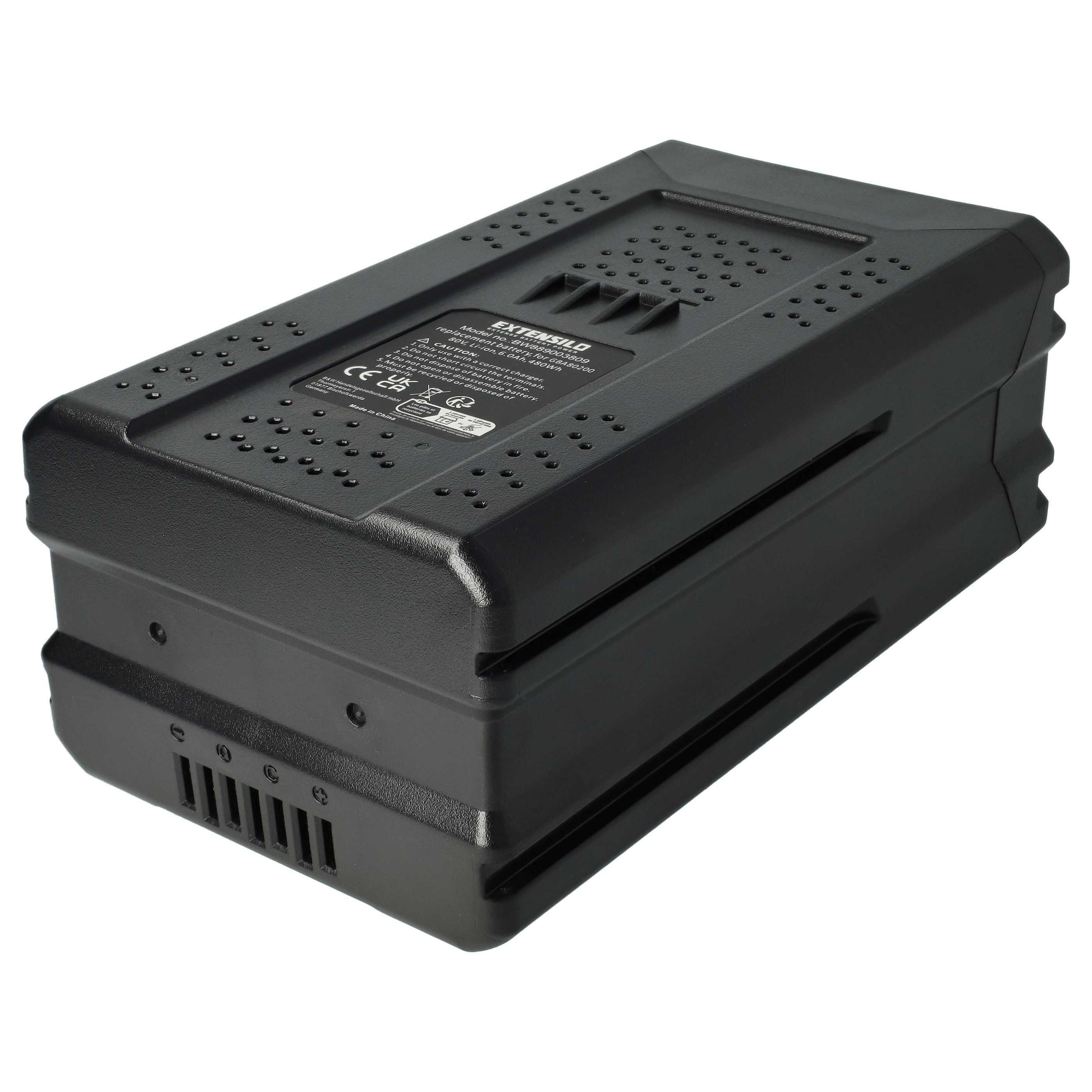 EXTENSILO Akku Ersatz für Stiga SBT 4080 AE, SBT 2580AE, SBT 5080 AE für Werkzeug, Akku-Gartengerät (6000 mAh, Li-Ion-0