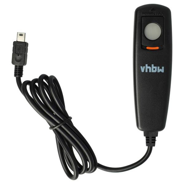 vhbw Fernauslöser Fernbedienung Kabel kompatibel mit Fujifilm FinePix S200EXR | für S205EXR, S205 Kamera, 0,9 m