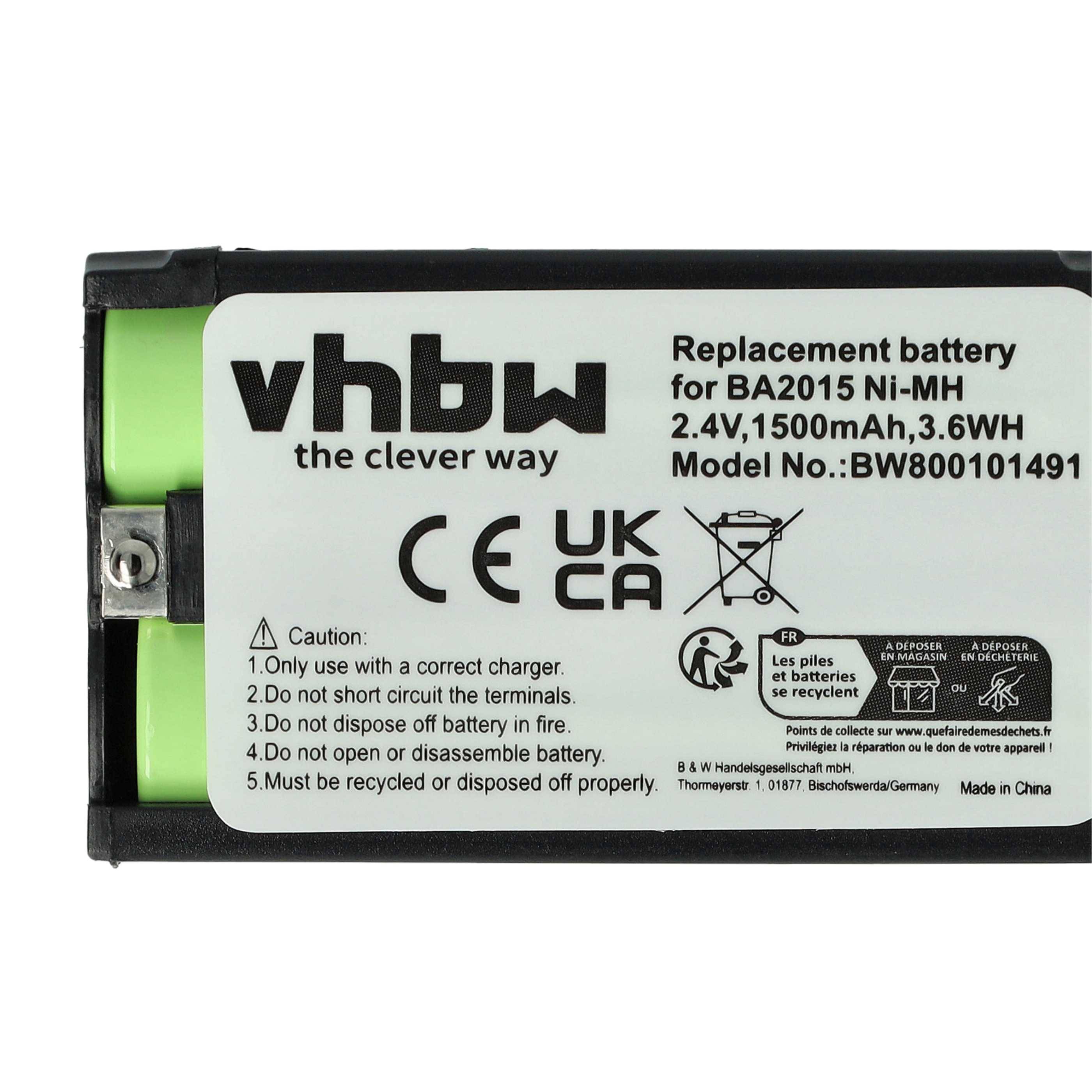 vhbw 3x Akku kompatibel mit Sennheiser EW 300 G2 | EW 300 G4, EW 182 G4, EW 300 IEM G3 Wireless Headset Kopfhörer (1500-4