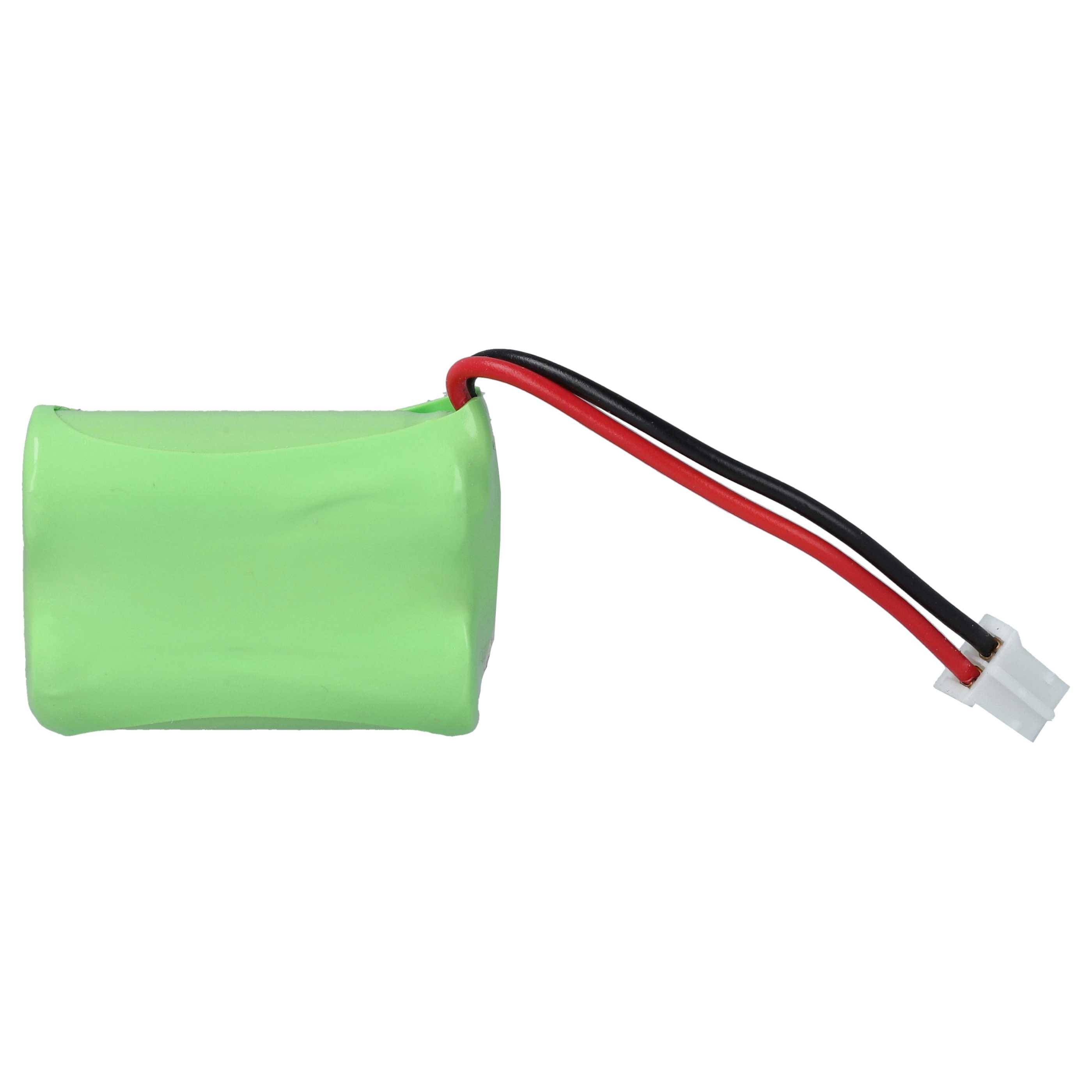 vhbw Akku kompatibel mit Audioline DECT 7800 Mikro | 7500 Plus schnurlos Festnetz Telefon (400 mAh, 2,4 V, NiMH) Grün-2