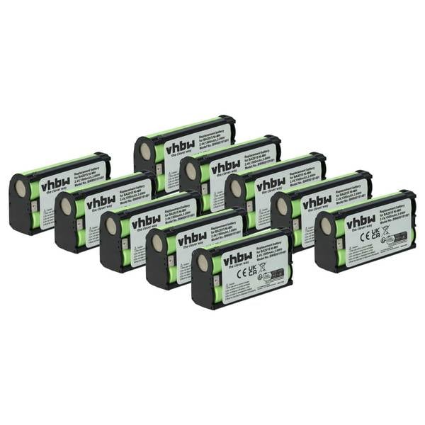 vhbw 10x Akku kompatibel mit Sennheiser EW 300 G2 | EW 300 G4, EW 182 G4, EW 182 G3 Wireless Headset Kopfhörer (1500 mAh