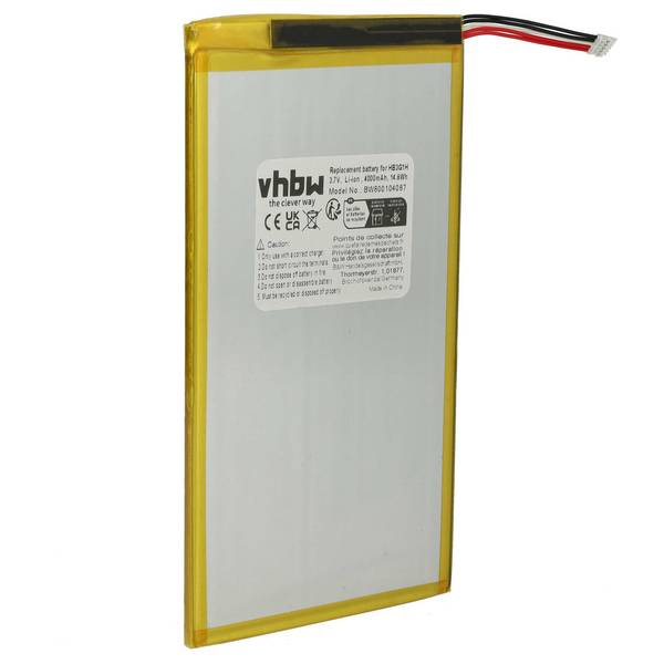 vhbw Akku kompatibel mit T-MOBILE Springboard Tablet Pad (4000 mAh, 3,7 V, Li-Polymer)
