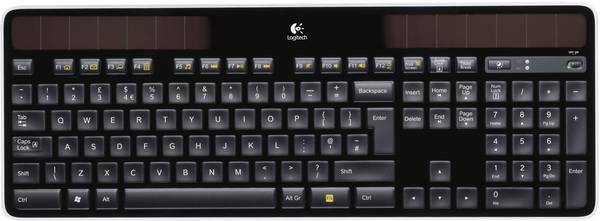 Logitech K750 Wireless Solar Keyboard Funk Tastatur Deutsch, QWERTZ Schwarz Solar
