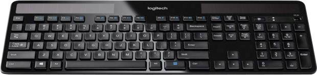 Logitech K750 Wireless Solar Keyboard Funk Tastatur Deutsch, QWERTZ Schwarz Solar-1