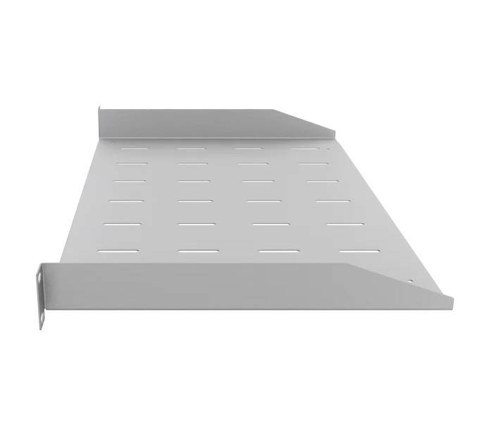 19 Zoll Fachboden 300 mm 1 HE 15 kg Traglast stabile Ablage für Netzwerkschrank Lichtgrau-1