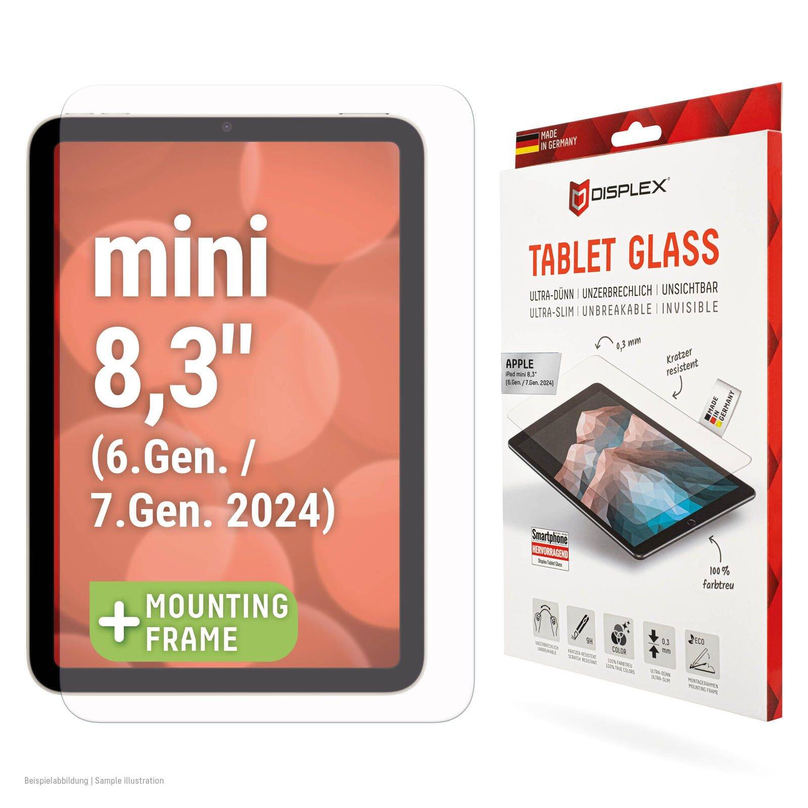E.V.I. DISPLEX Tablet Glass iPad mini 8,3" (6./7. Gen.)-0