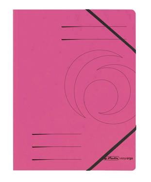 HERLITZ - 5 Eckspanner easy orga DIN A4 pink