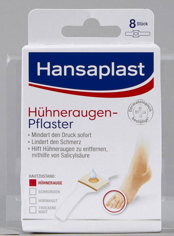 Hansaplast Hühneraugen-Pflaster beige, weiß 50430