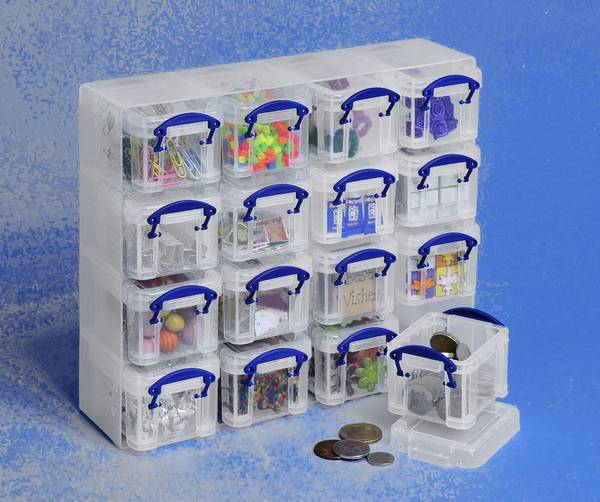 Really Useful Box Aufbewahrungsbox 28,0 x 8,5 x 22,5 cm transparent