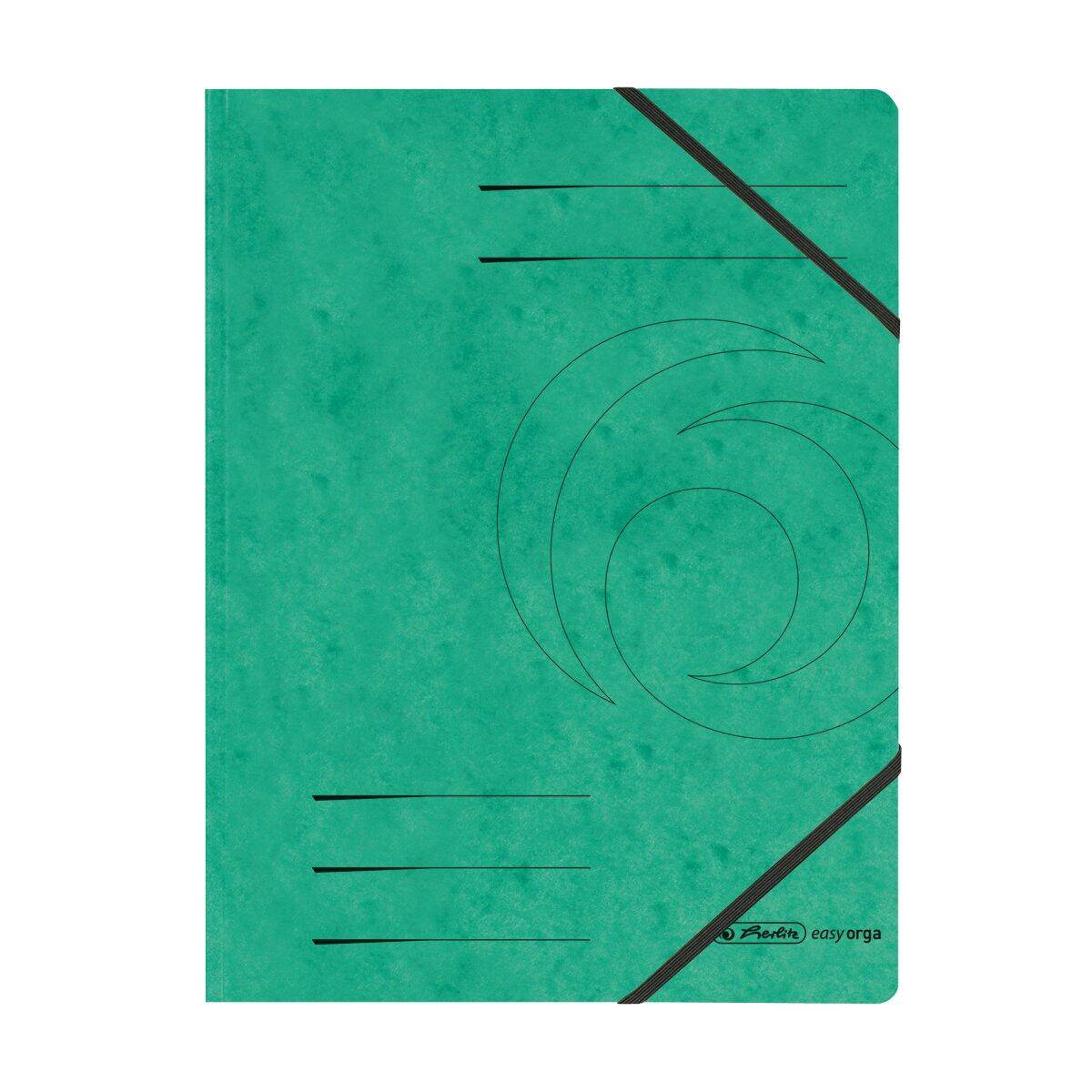 herlitz Eckspanner easy orga DIN A4 grün - 5 Stück 972471-0
