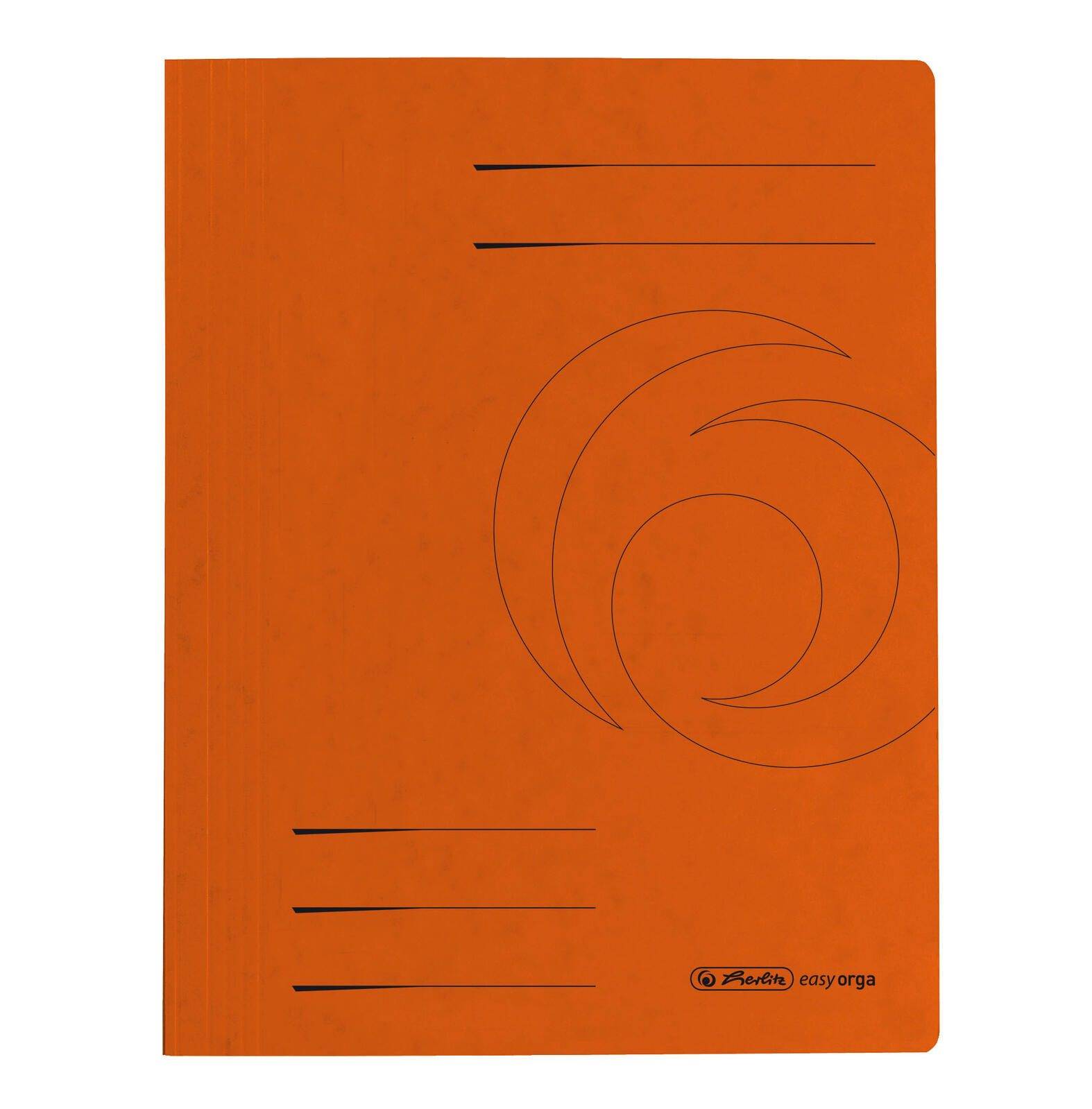 HERLITZ - Schnellhefter Quality Karton orange DIN A4-0