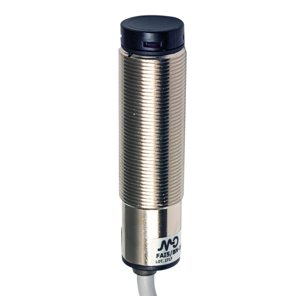 MD Micro Detectors FAI6/BP-1A Photoelectric sensor M18 Axial Diffuse 400mm PNP NO+NC-0