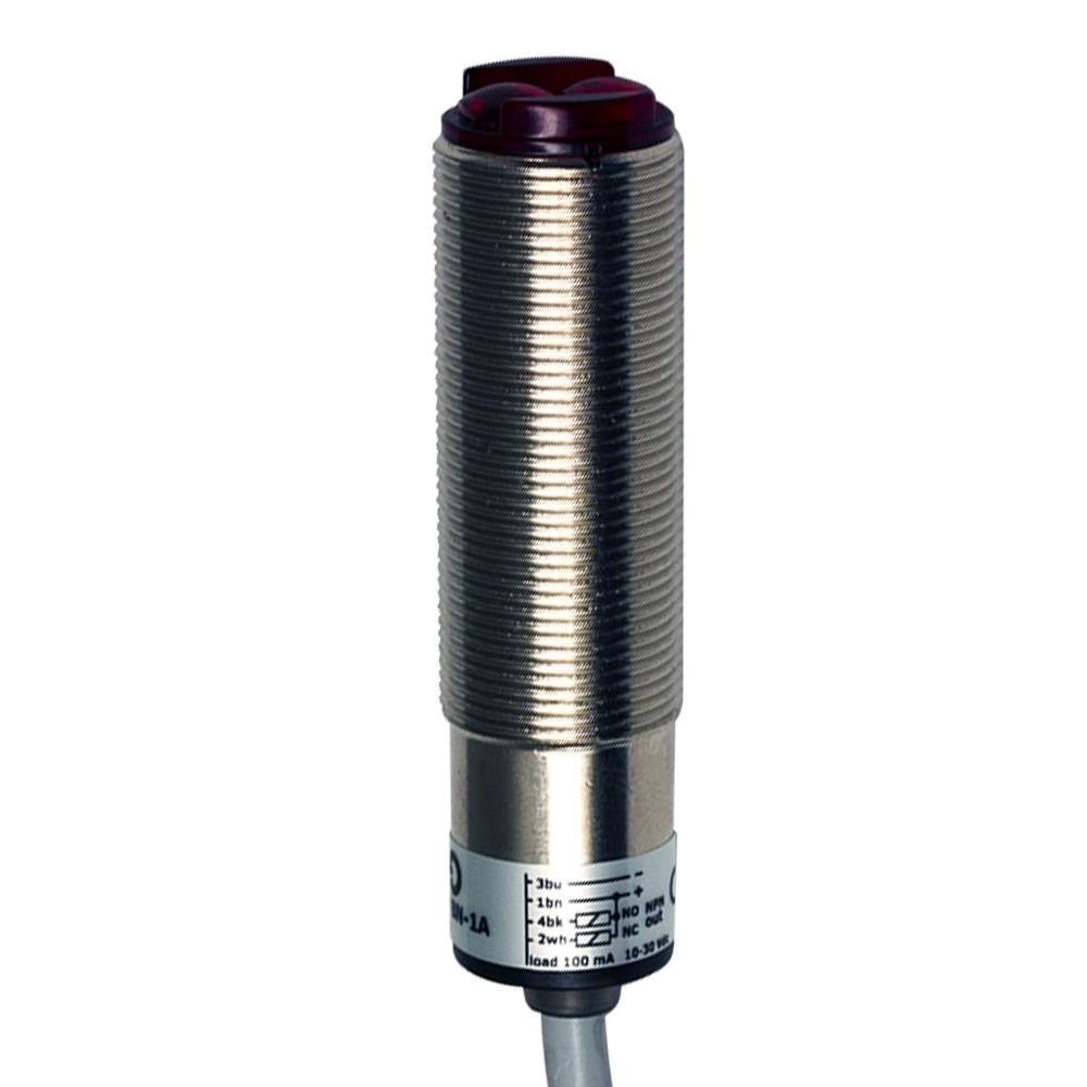 MD Micro Detectors FARW/BP-1A Photoelectric sensor M18 Axial Background Suppression-0