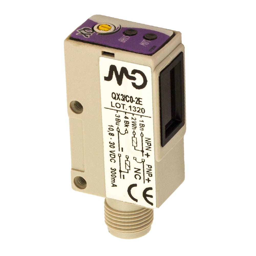 MD Micro Detectors QXR/C0-2E Photoelectric sensor midi Receiver 8 m NPN/PNP NO 90° optic-0