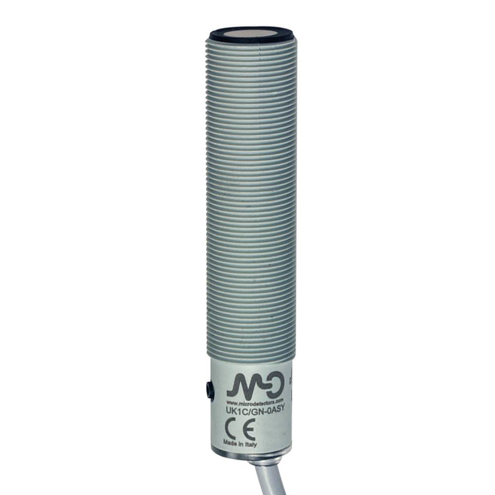 MD Micro Detectors UK1C/G7-0ASY Ultrasonic sensor M18 analog. 0-10 V+PNP NO/NC 100-900mm-0