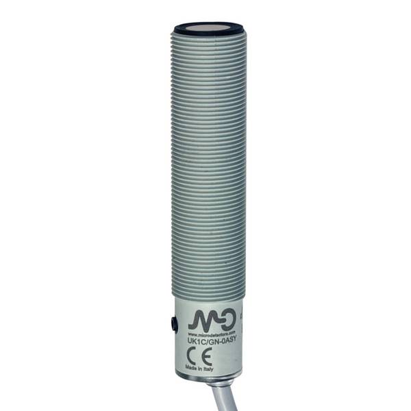 MD Micro Detectors UK1C/G7-0ASY Ultrasonic sensor M18 analog. 0-10 V+PNP NO/NC 100-900mm
