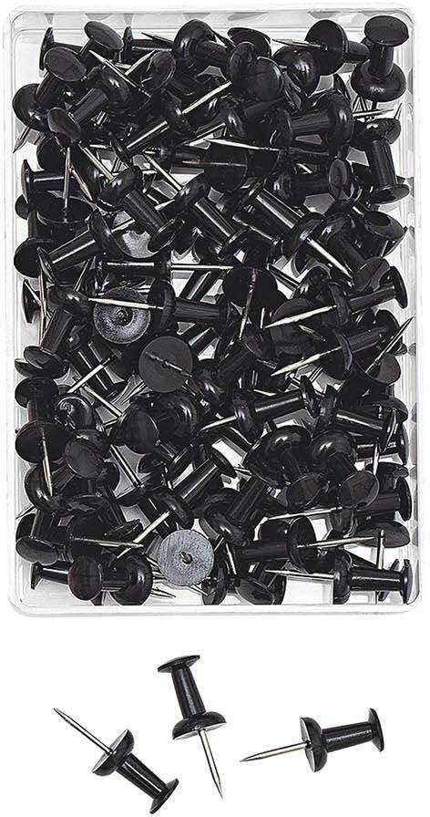 WEDO Pinnnadeln sw 100 St, Diaboloform-0