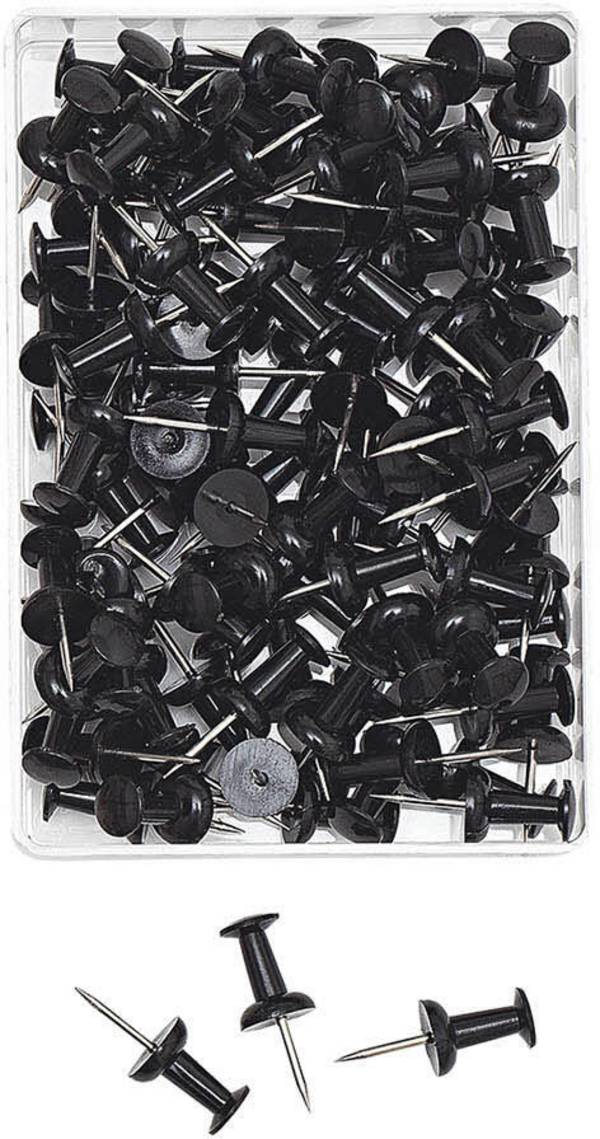 WEDO Pinnnadeln sw 100 St, Diaboloform