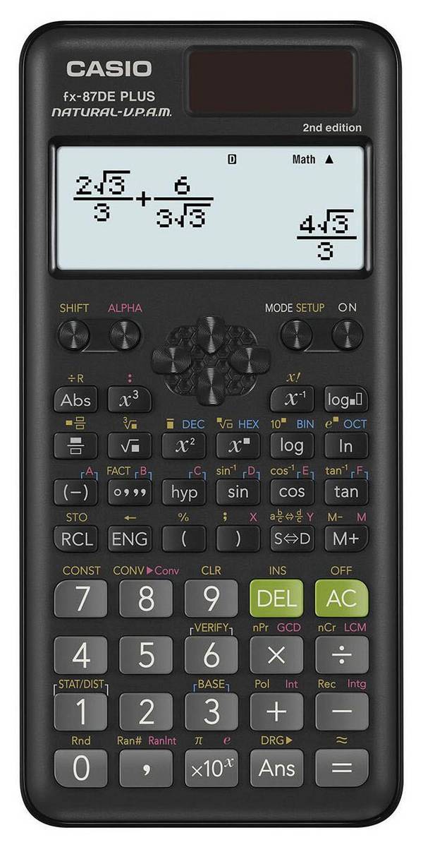CASIO FX-87DE Plus-2 Schulrechner FX-87DEPLUS-2-W-ET