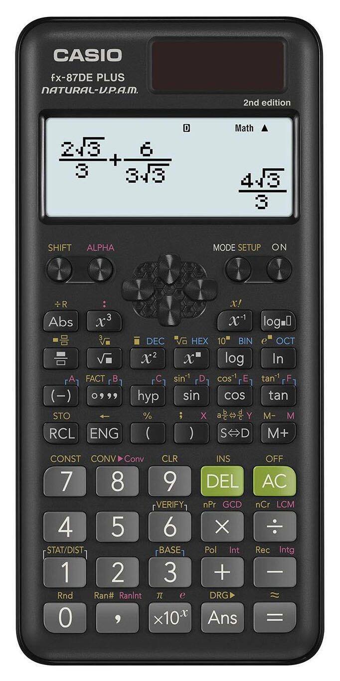 CASIO FX-87DE Plus-2 Schulrechner FX-87DEPLUS-2-W-ET-0