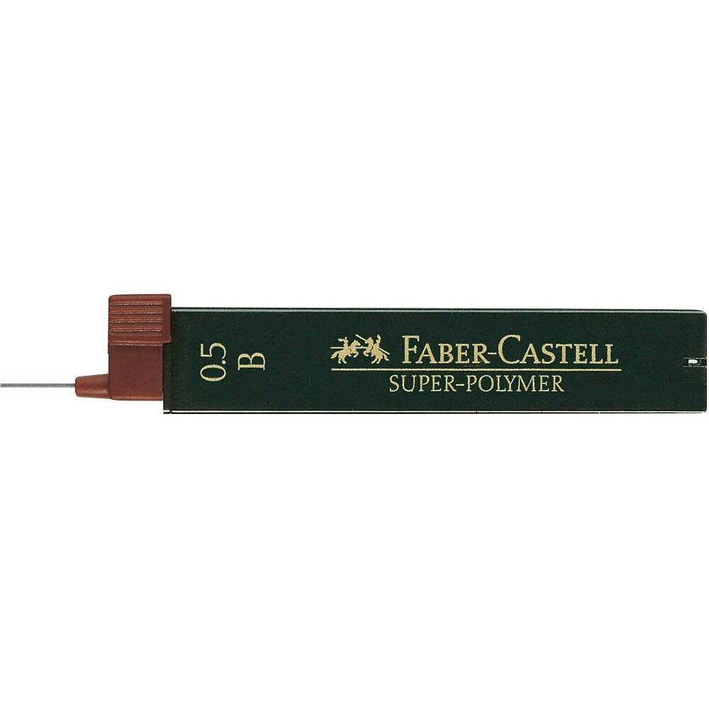 FABER-CASTELL SUPER-POLYMER Bleistiftminen B 0,5 mm - 12 Stück 120501-0