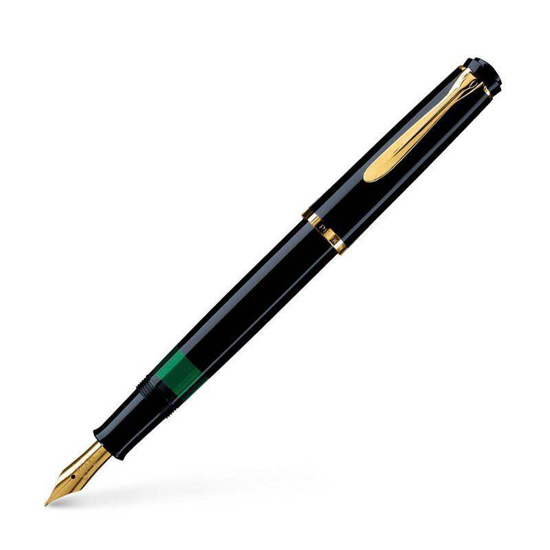 Pelikan Füllhalter M 200, schwarz, Federbreite: F-0