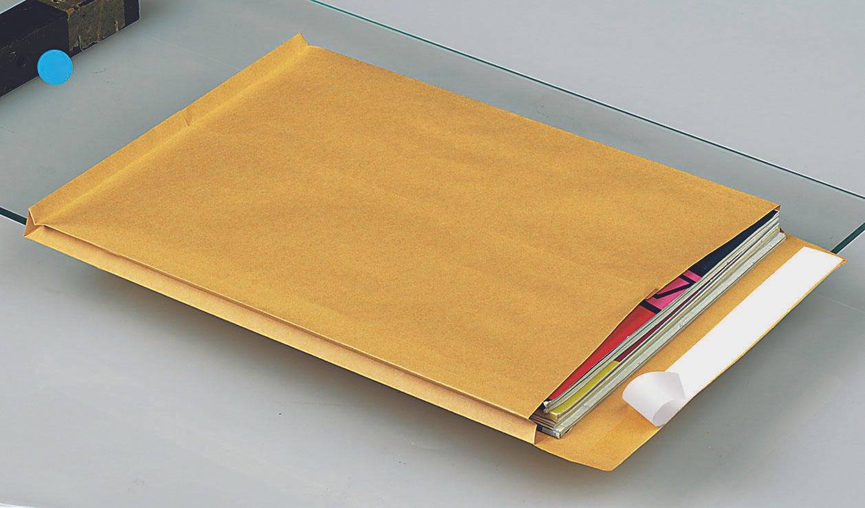 MAILmedia Faltentaschen DIN B4 braun 30007091-0