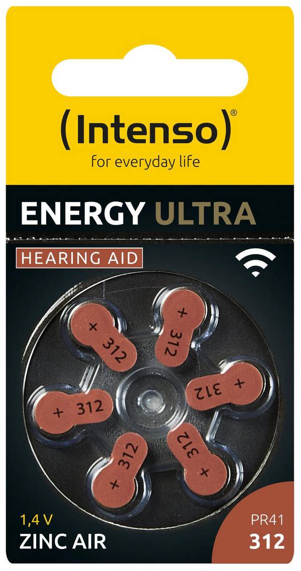 Intenso Energy Ultra - Batterie 6 x PR41 / 312 - Zink-Luft - 148 mAh