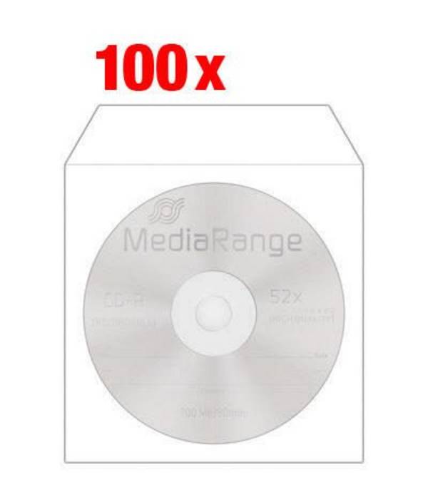 MEDIARANGE BOX162 - Schutzhülle - 1 Disks - Weiß - Papier - Kunststoff - 124 mm