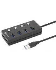 Manhattan 4-Port USB 3.0 Typ-A Hub USB-A-Stecker auf vier USB-A-Buchsen 5 Gbit/s SuperSpeed-0