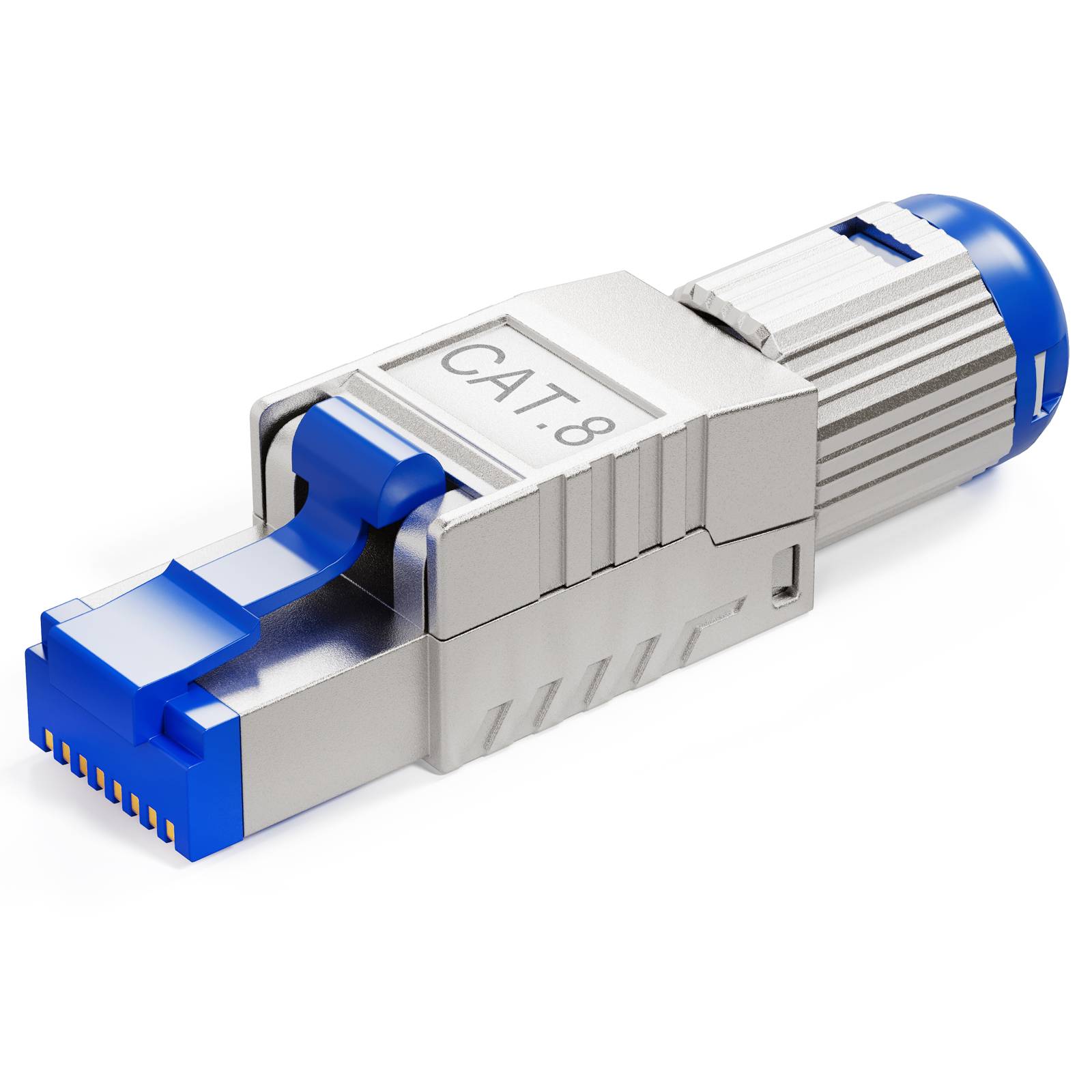 hb-digital 12x RJ45 Netzwerkstecker CAT 8 LAN Stecker PoE vergoldete Kontakte-1