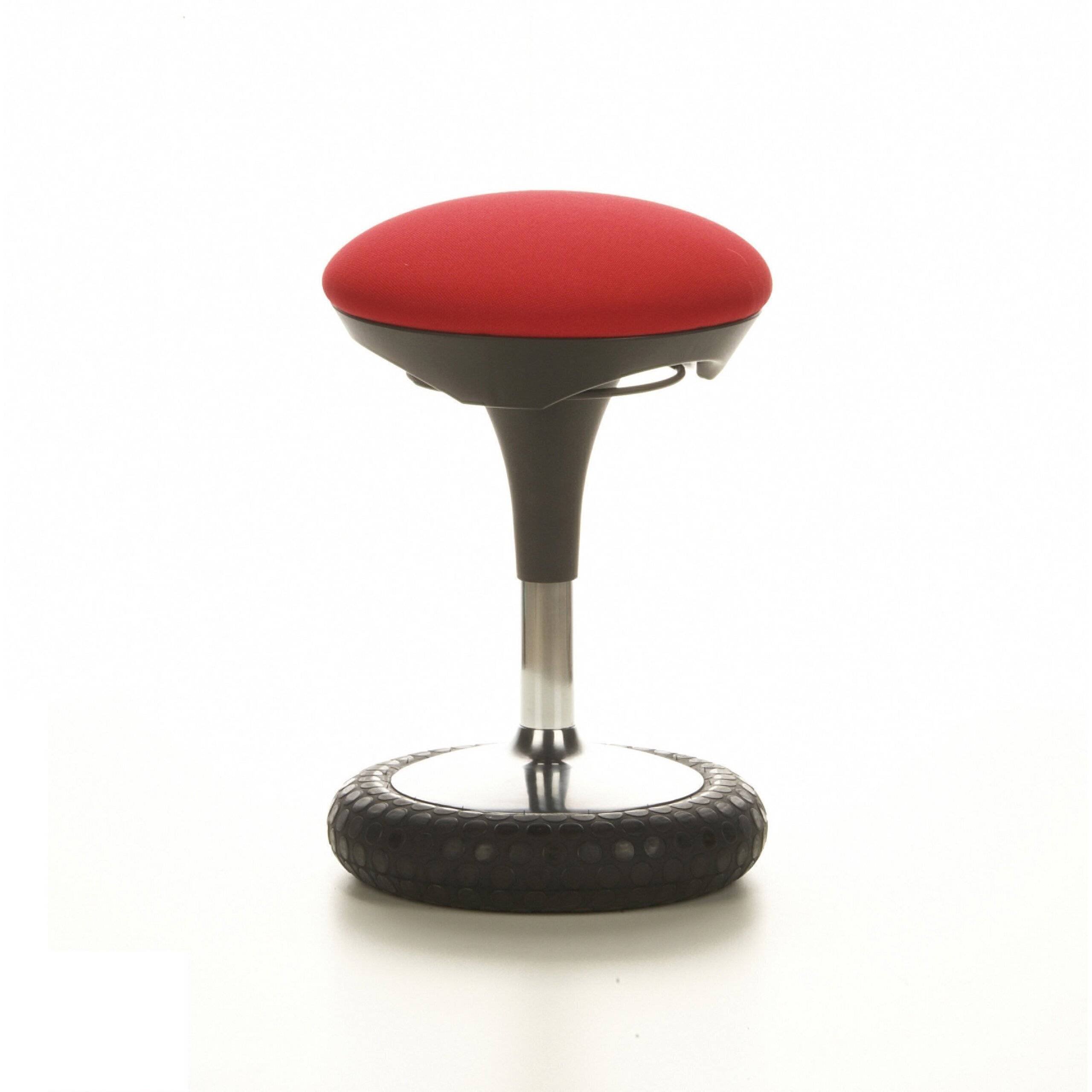 SP Topstar Wellnessstuhl Hocker SITNESS 20 Stoff rot Chrom-2