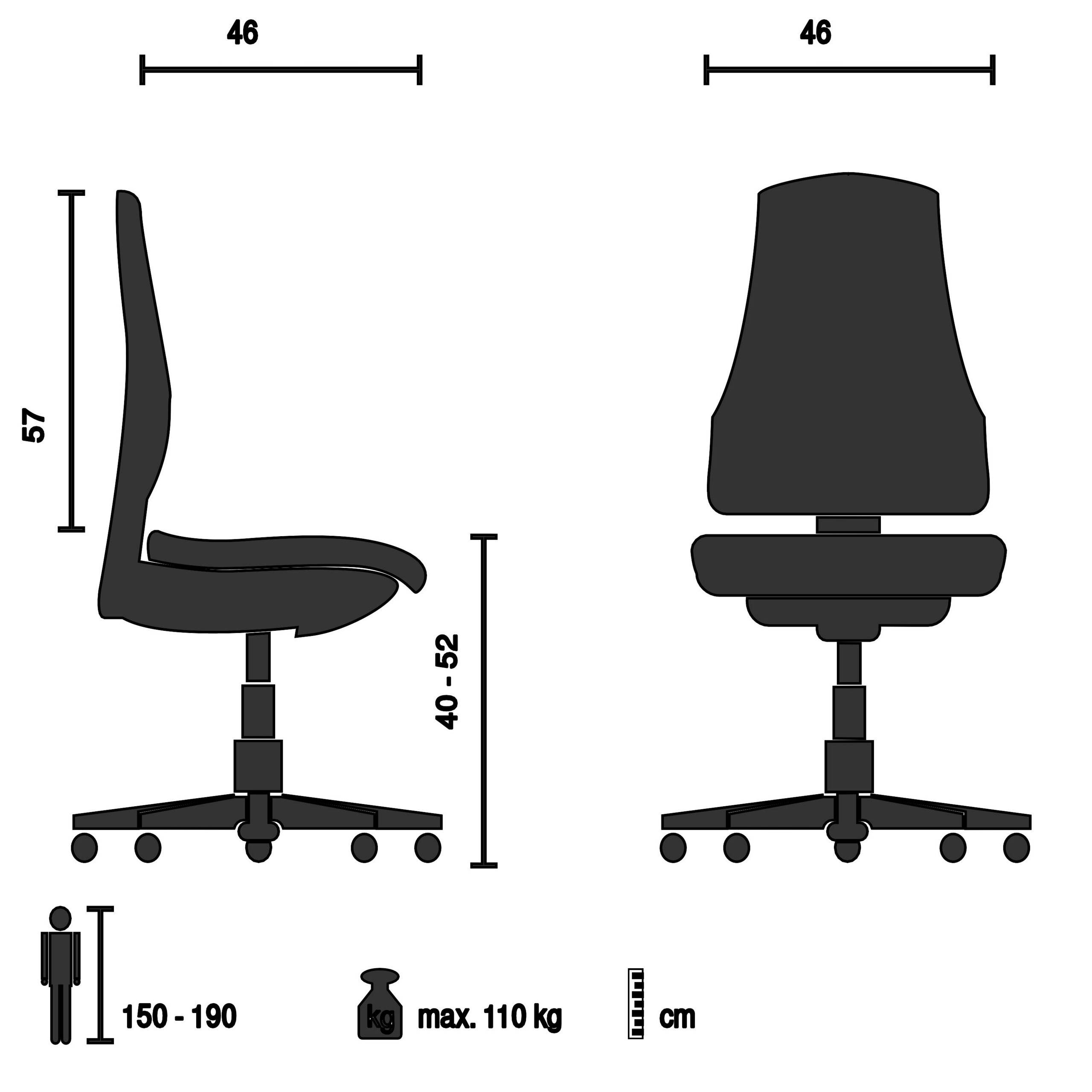 Topstar Bürostuhl Drehstuhl POINT 60 Stoff schwarz-1