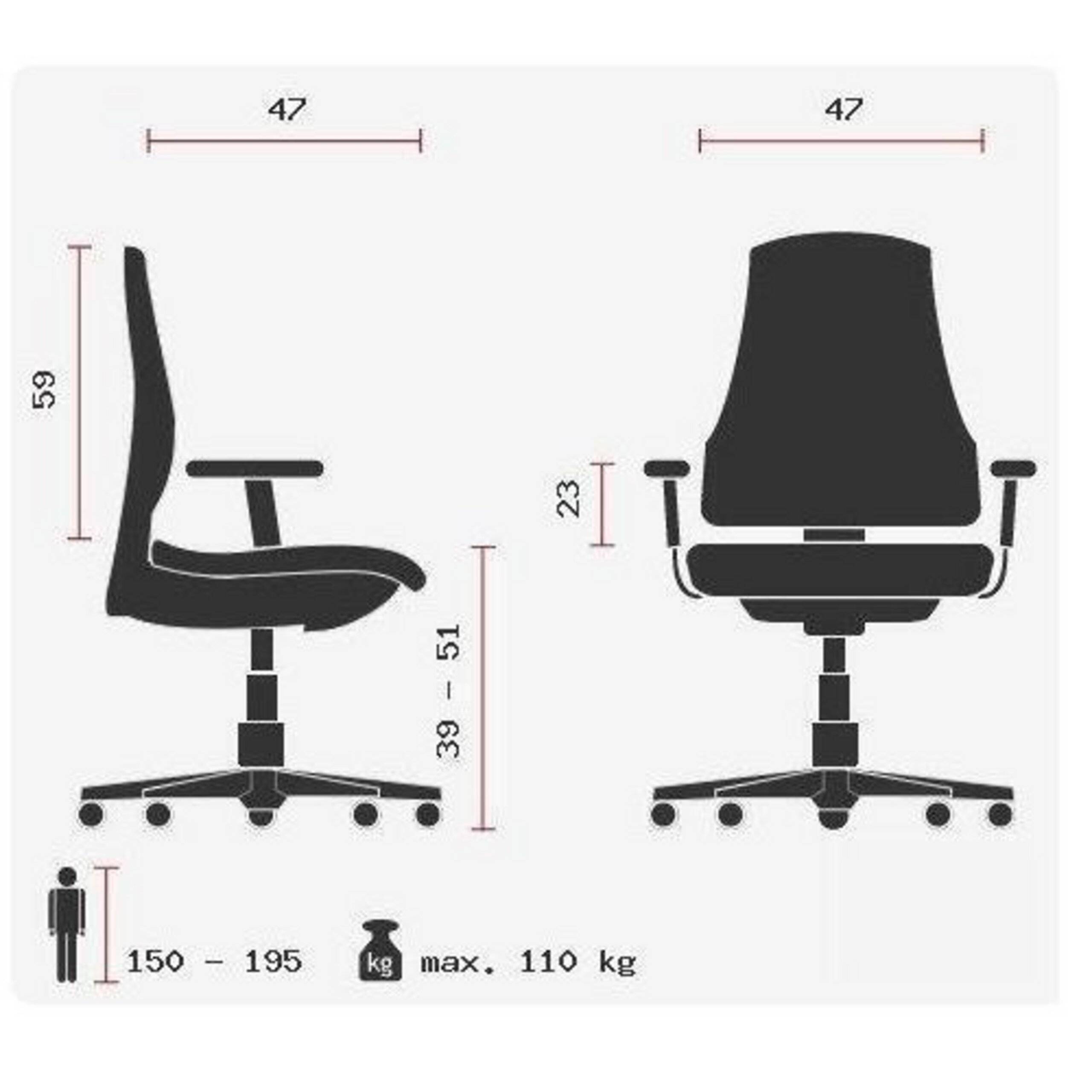 Topstar Bürostuhl Drehstuhl HJH SOLUTION PRO AL.B2 schwarz-1