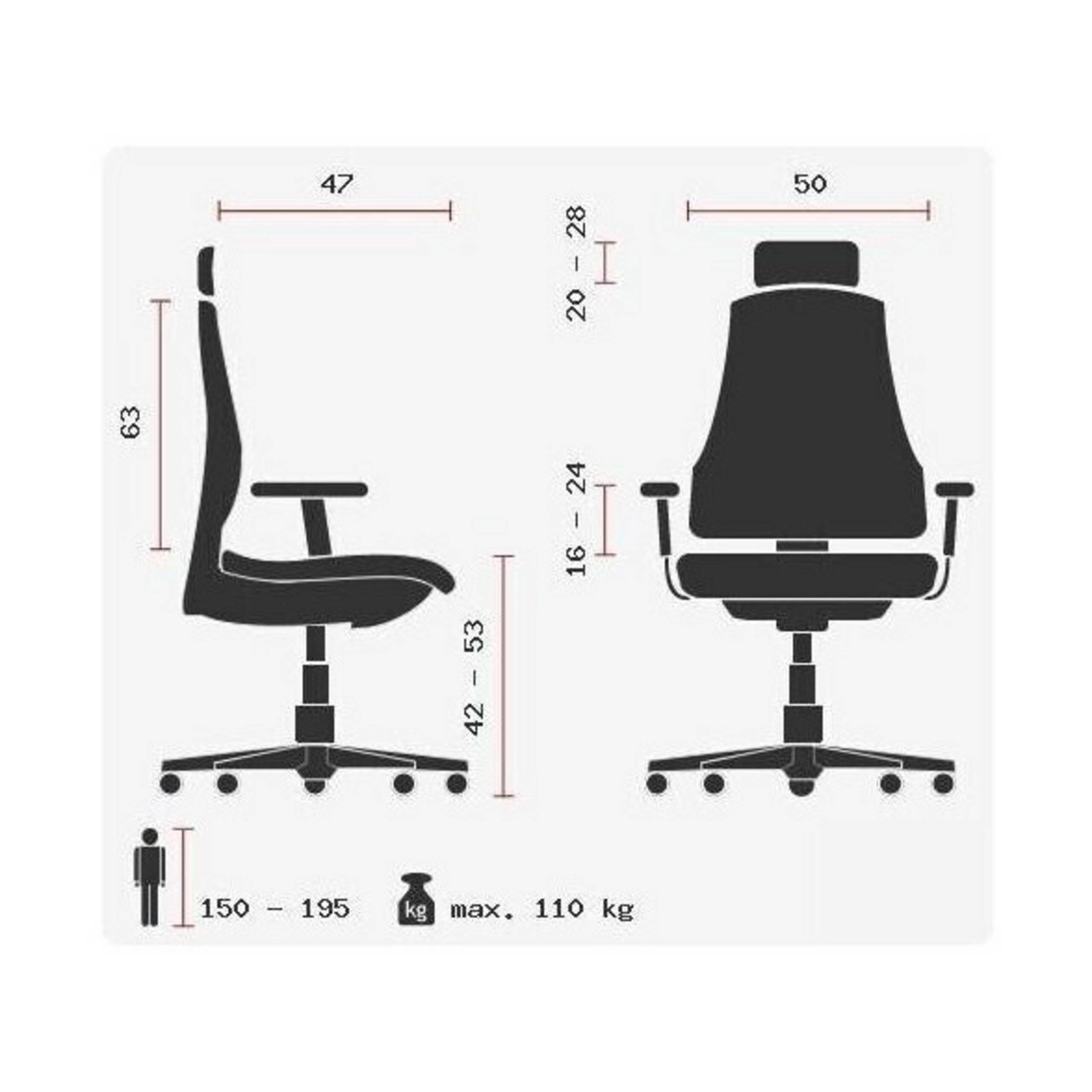 SP Topstar Bürostuhl HEAD POINT RS grau/schwarz-1